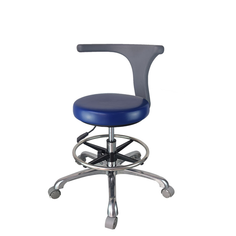 SV038B Tabouret d'assistant dentaire confortable en acier inoxydable pour hôpital
   