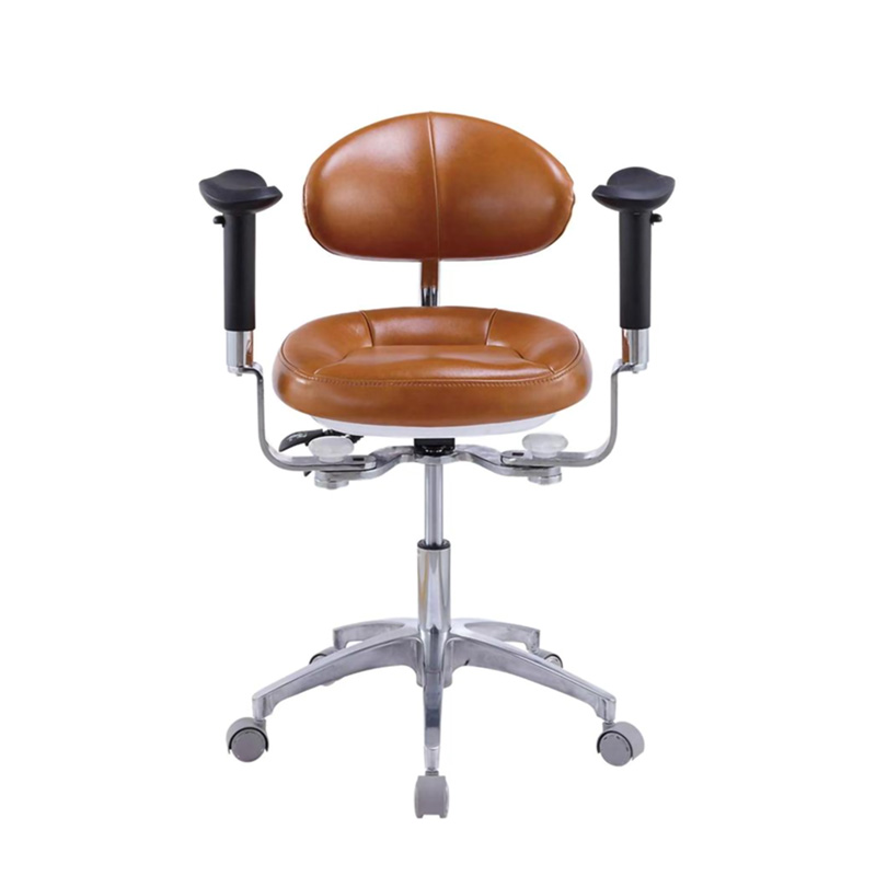 Chaise d'assistante dentaire clinique SV037 pour utilisation par un dentiste
   